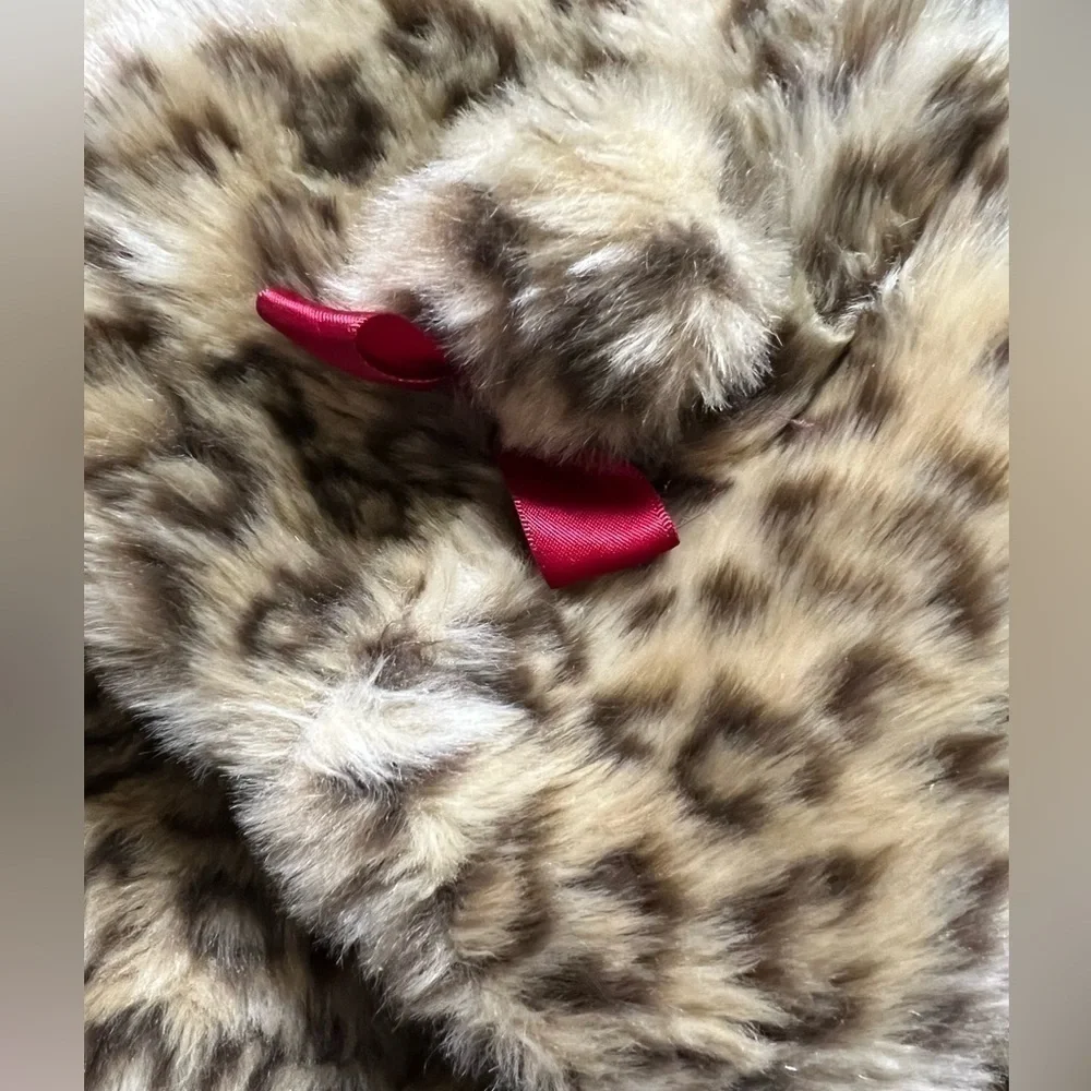 GYMBOREE Fake Fur Leopard Jacket Girl (Sz 3-6)